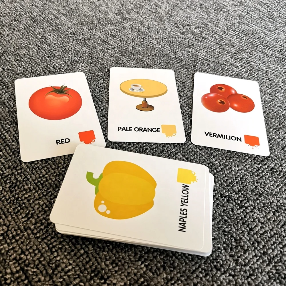 Wholesale ready to ship custom educational kids flash card printing