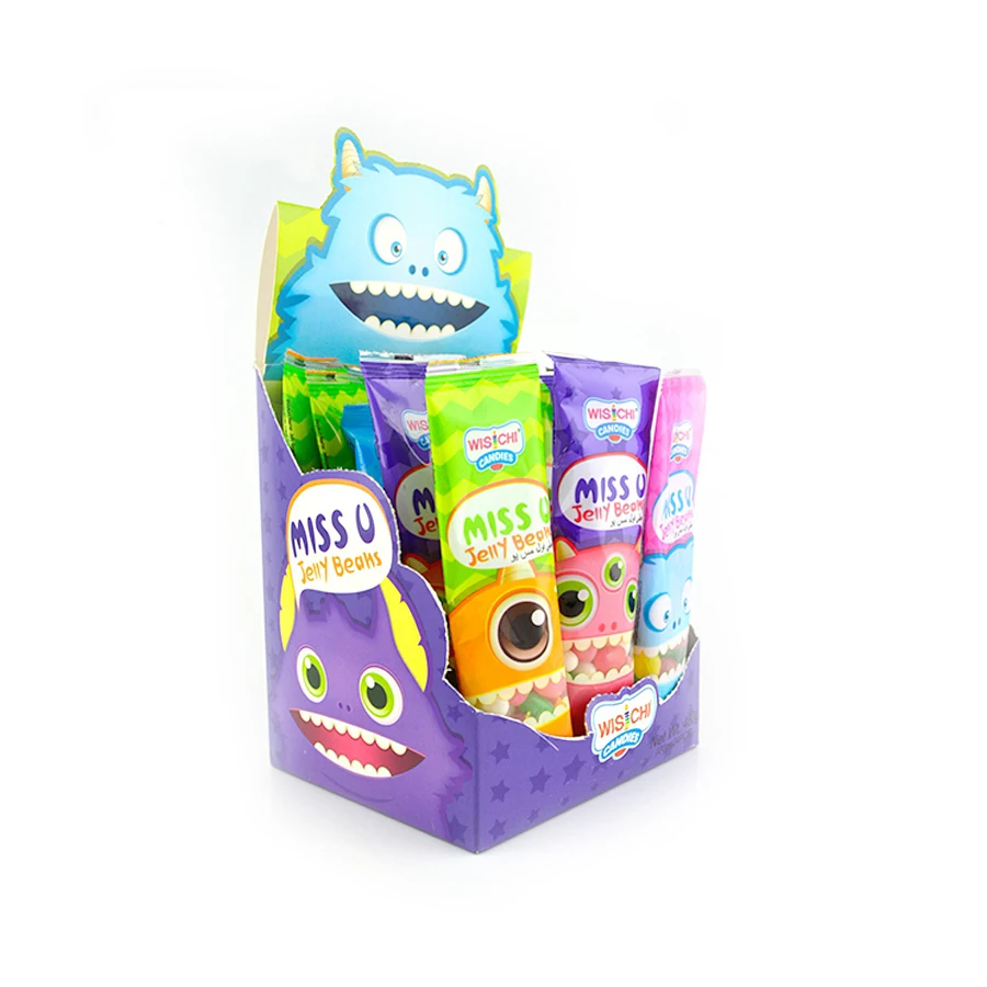 Individual package of jelly bean mix flavor assorted colour halal jelly bean candy