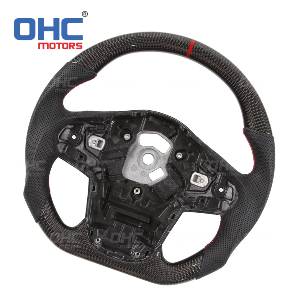 Factory Customized Real Carbon Fiber Steering Wheel for toyota supra steering wheel MK5 A90 OHC MOTORS