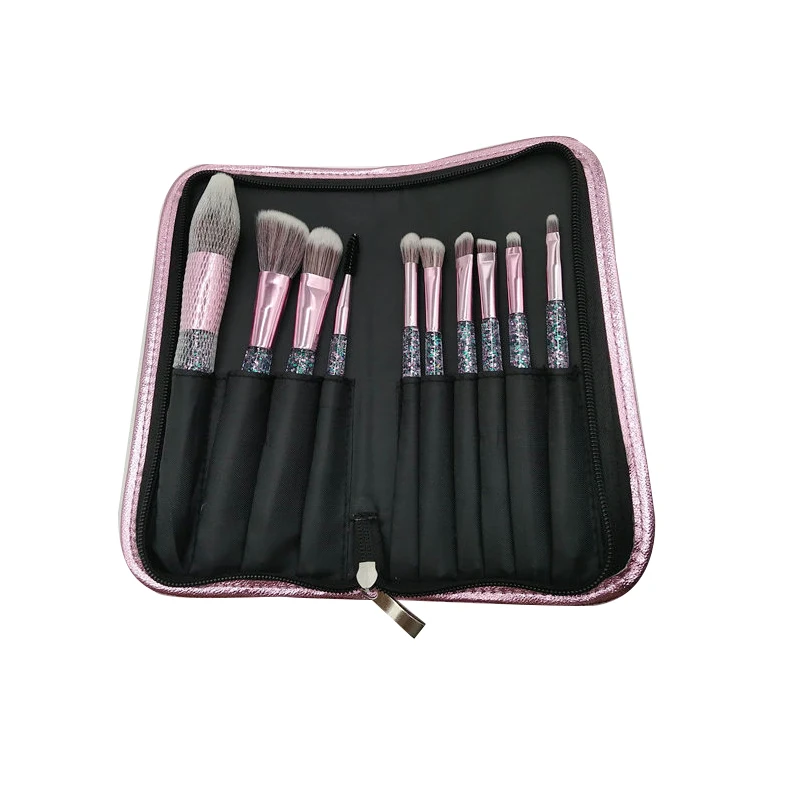 Mengya 2019 Новое поступление private label make up brush 10 шт Персонализированные кисти для макияжа с косметическим