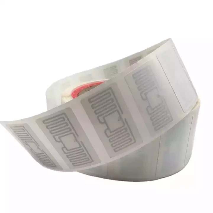 wholesale UHF RFID 860-960MHz adhesive sticker label customized size printable RFID PET retail tags for product identification