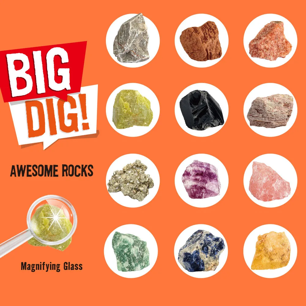 Hoye Crafts Dig Up Gem Game Creative Gemstone Archaeology Dig Toy Funny Gem Digging Toy New Toy 2023 Kids