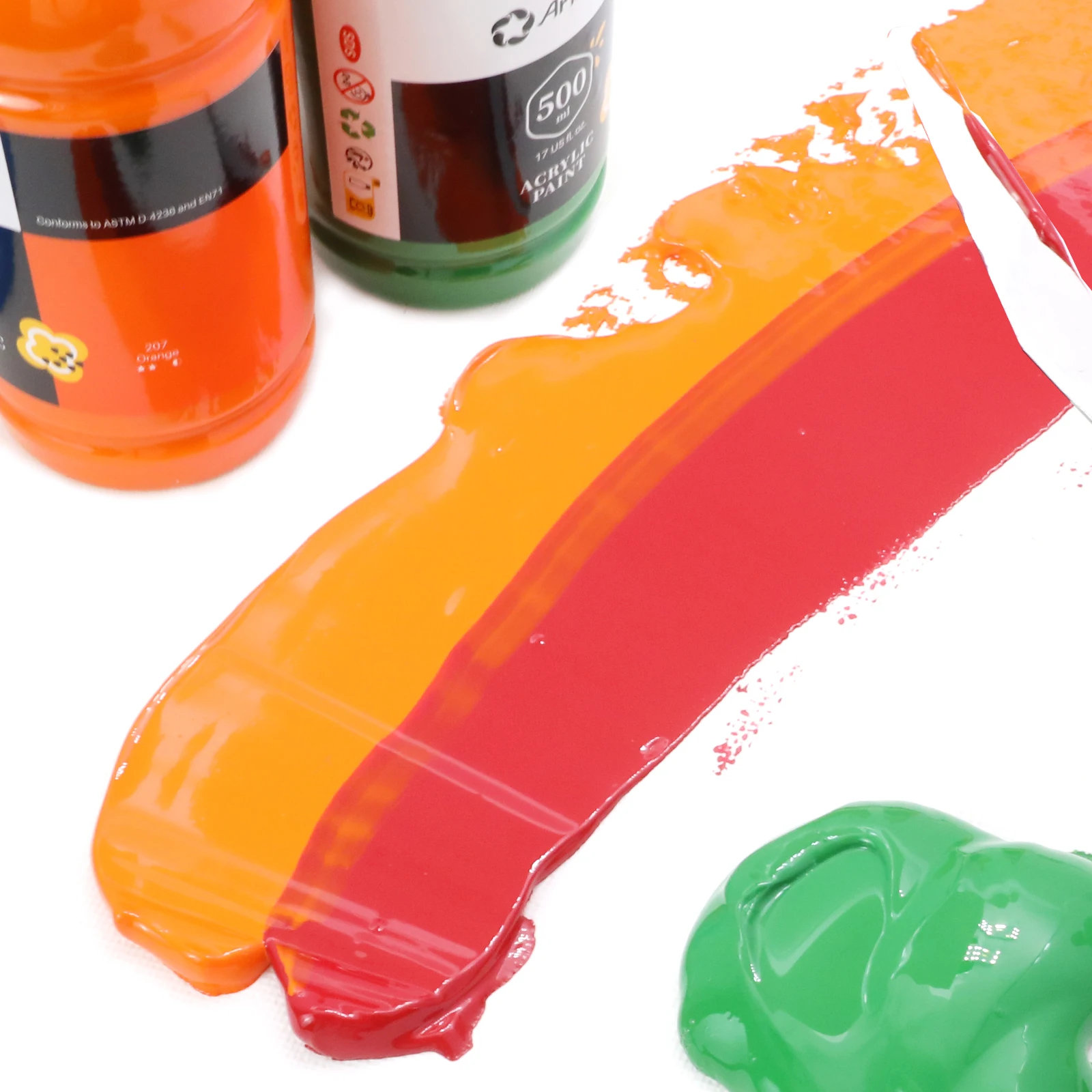 Artecho New Sap Green Color 500ml Acrylic Paint high quality artist paint non-toxic art supply