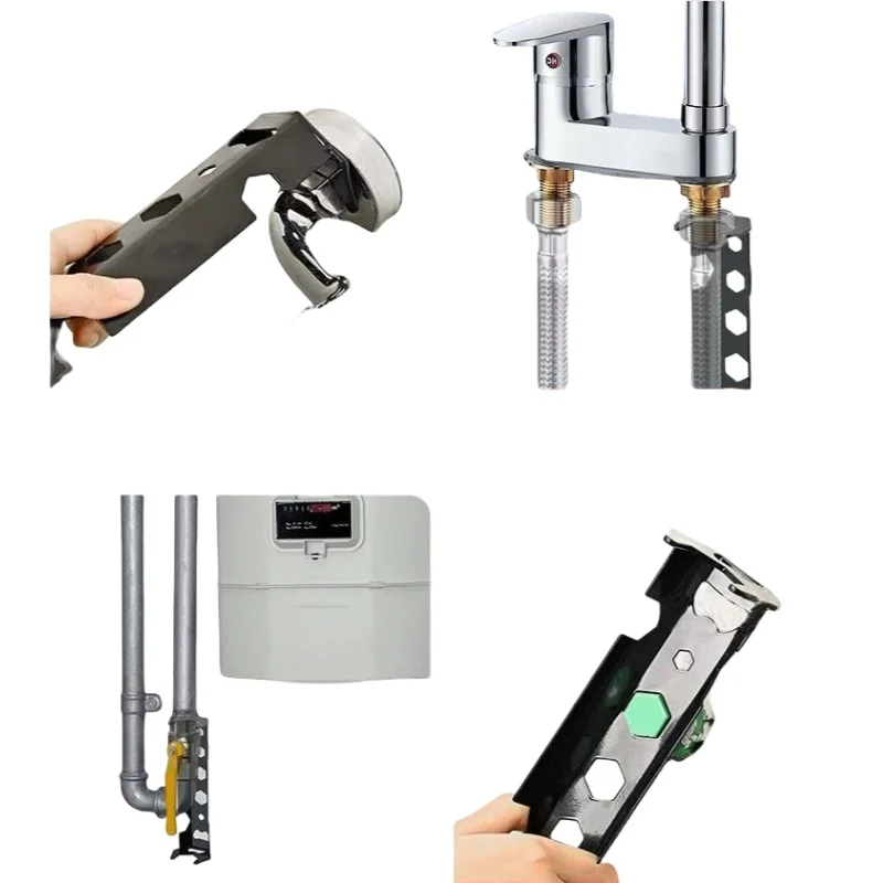 Water pipe tools Faucet Wrench Level Tool Torque Wrenches Hex Screw Removal Spanner 13 in 1 sink Multitool