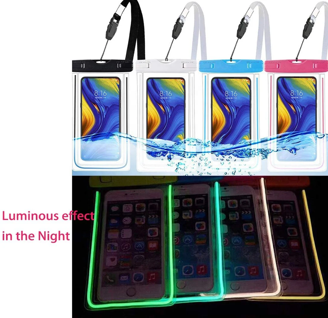 Free Sample Wholesale Pvc Universal Size Underwater Ipx8 Water Proof Pouch Case Waterproof Phone Bag For Mobile Phone