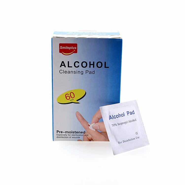 
 Дезинфицирующая этиловая Нетканая спиртовая прокладка от частного производителя  