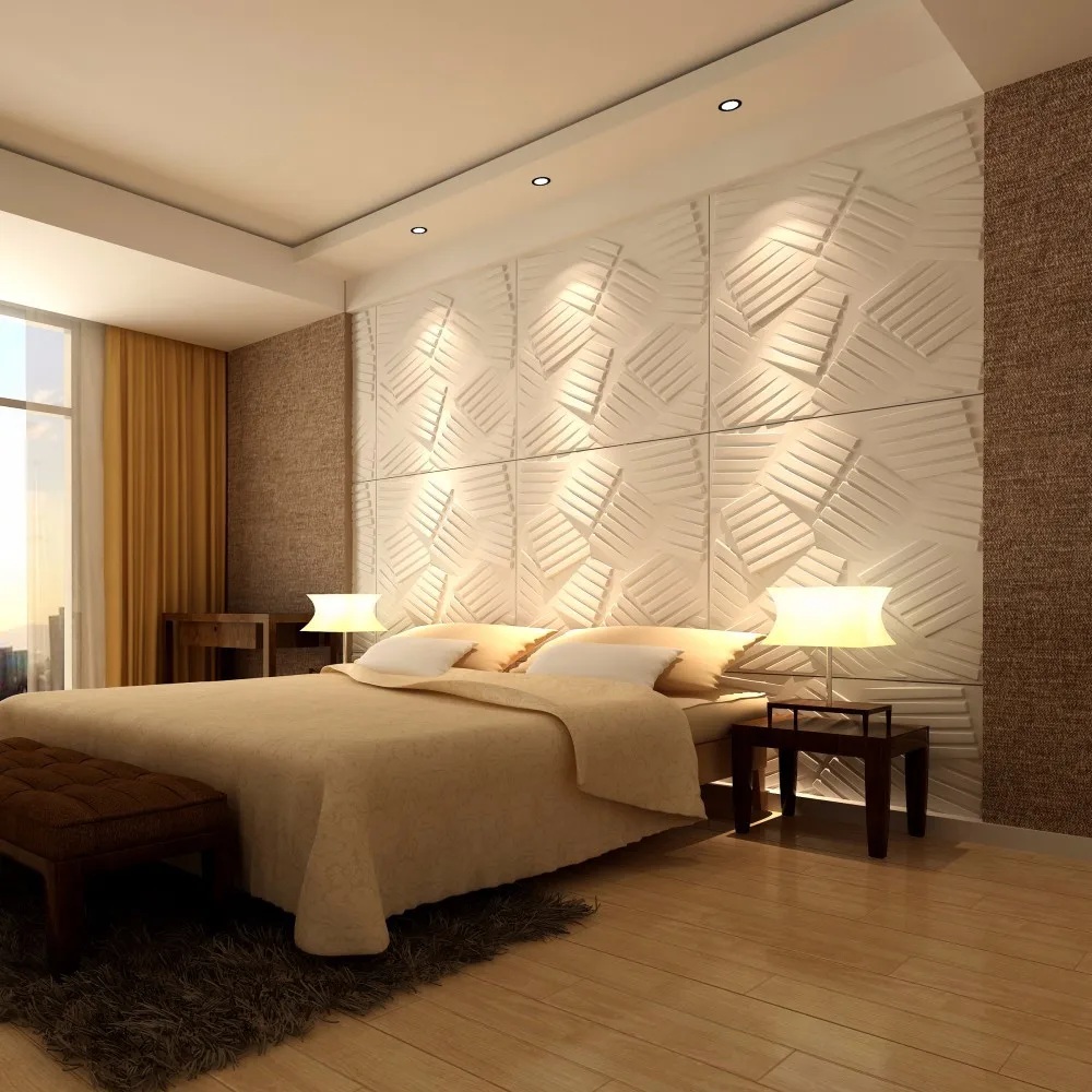 project popular selling decorative  bamboo fiber 3d wallpapers/wall coating for indoor