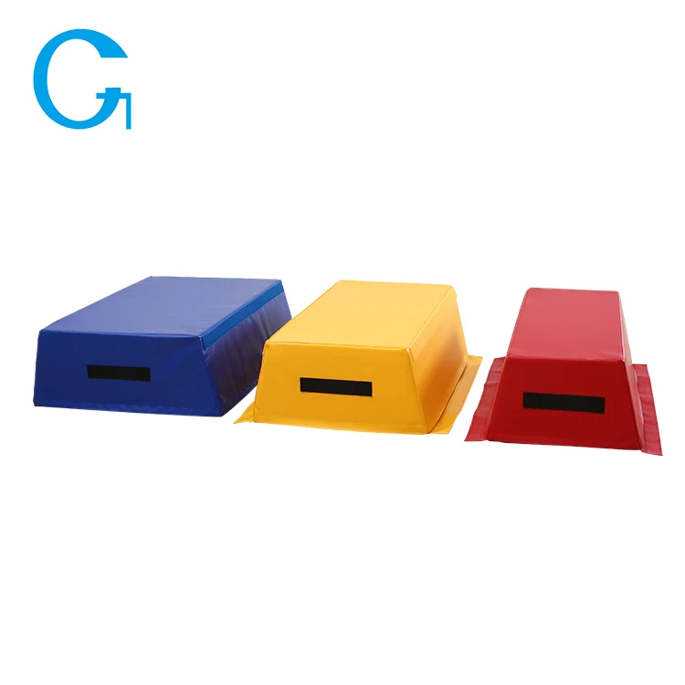 Factory production Soft play gymnastic sport center trapezoid foam vaulting box equipment