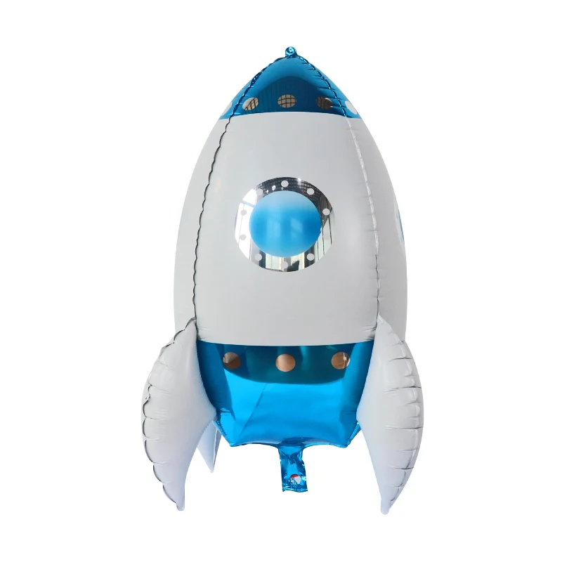 Space Theme Astronaut Rocket Spaceship Shape Balloons Set Foil mylar balloon For Space Party balloons suppliers