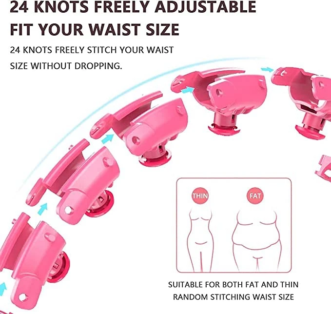 2024 New Fashion Smart Intelligent Hoola Hoop Detachable Portable Massage Circle Hula Hoops  Body Fitness Weighted hoola hoop