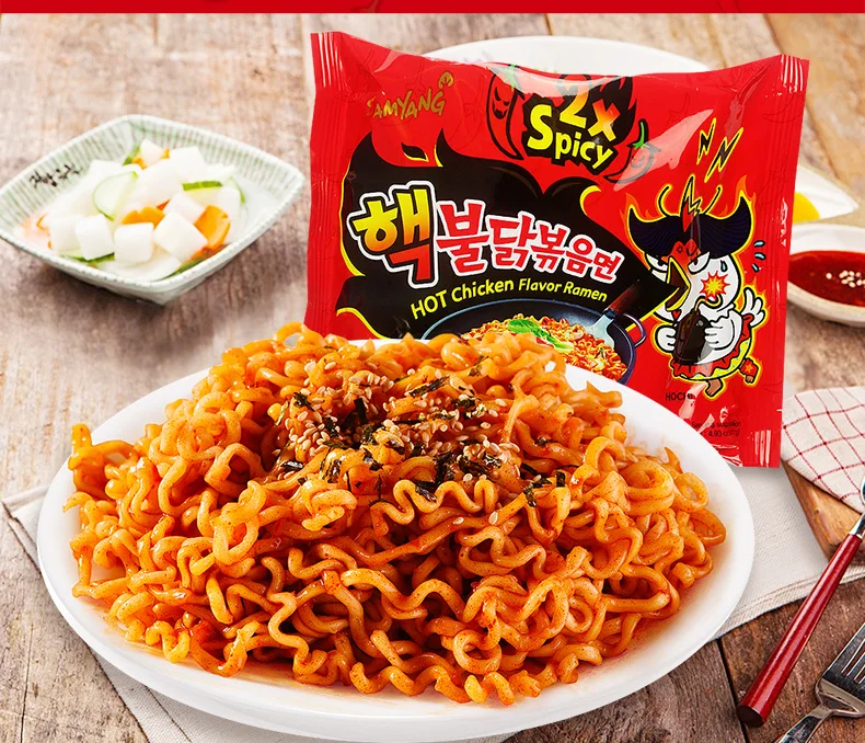 Горячий пряный булдак nstant Ramen лидер продаж халяльная сертифицированная коробка Ramyun или Оптовая Упаковка для продуктов питания