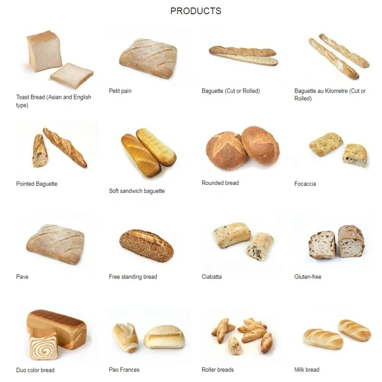 Complete Automatic French Baguette Loaf Toast Bread Production Line Forming and Baking Plant Bakery Factory Use