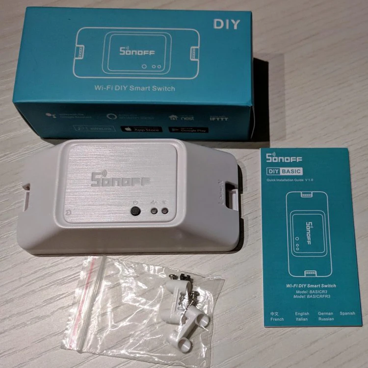 Умный электрический выключатель Sonoff с дистанционным управлением по Wi-Fi и функцией RF