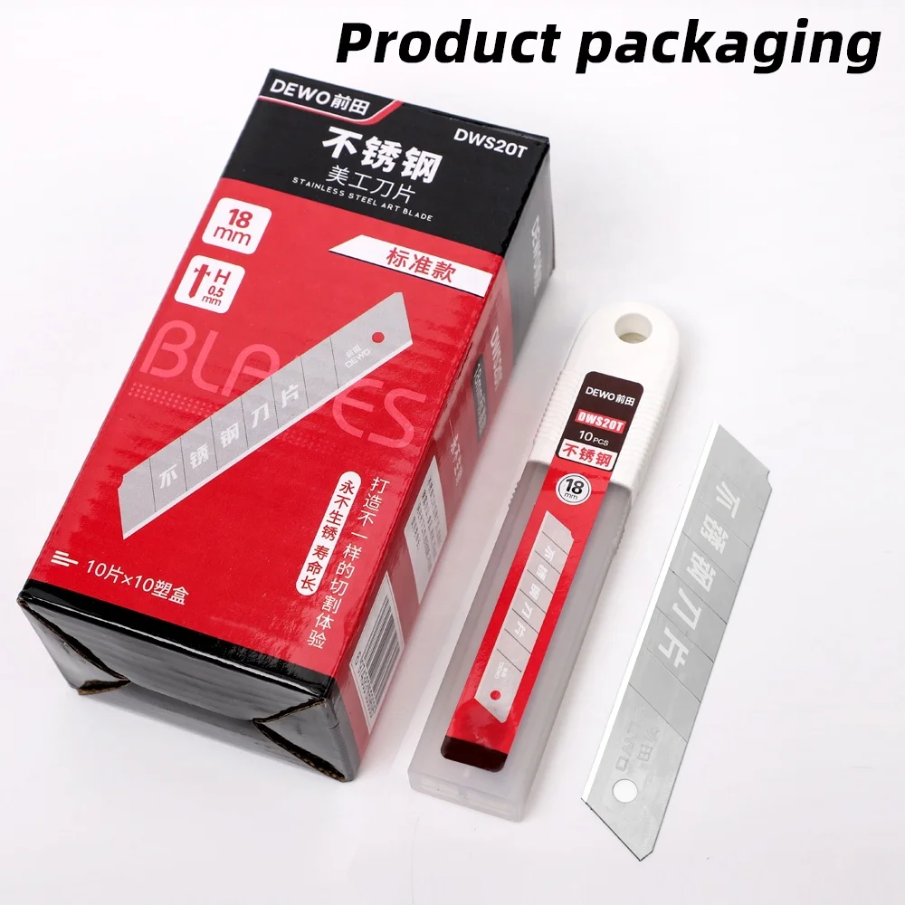 Stainless steel multi-purpose cutting blade 18mm wide 100mm long 0.5mm thickness cr13 material