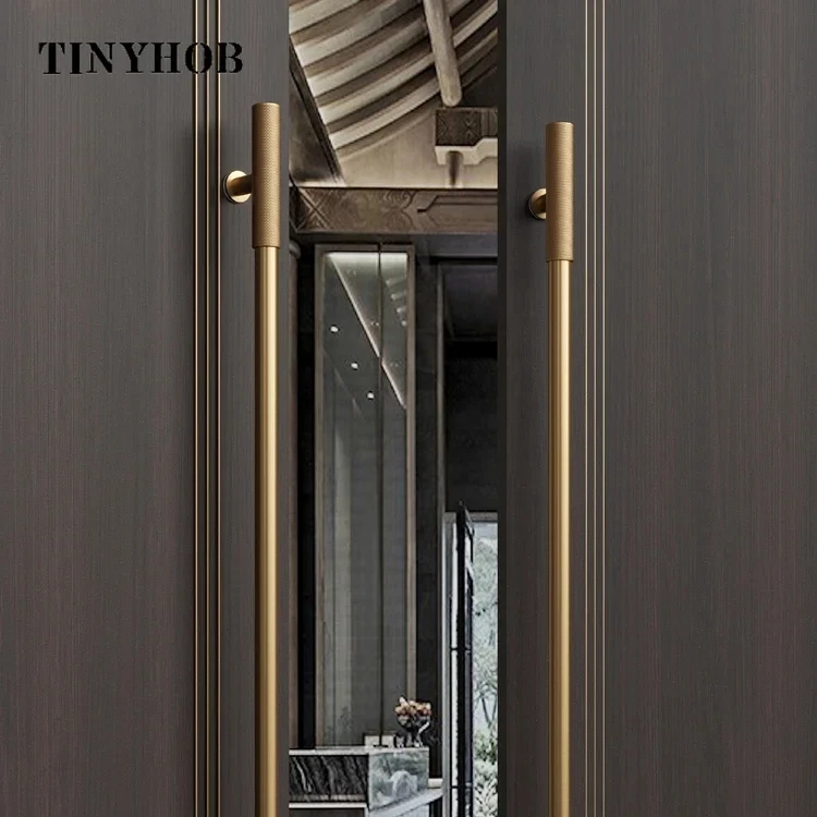 Knurled/Textured Pattern Door Handles / Villa Door Handle for Wooden/ Glass Double Single Sided Door Handles Furniture Hardware