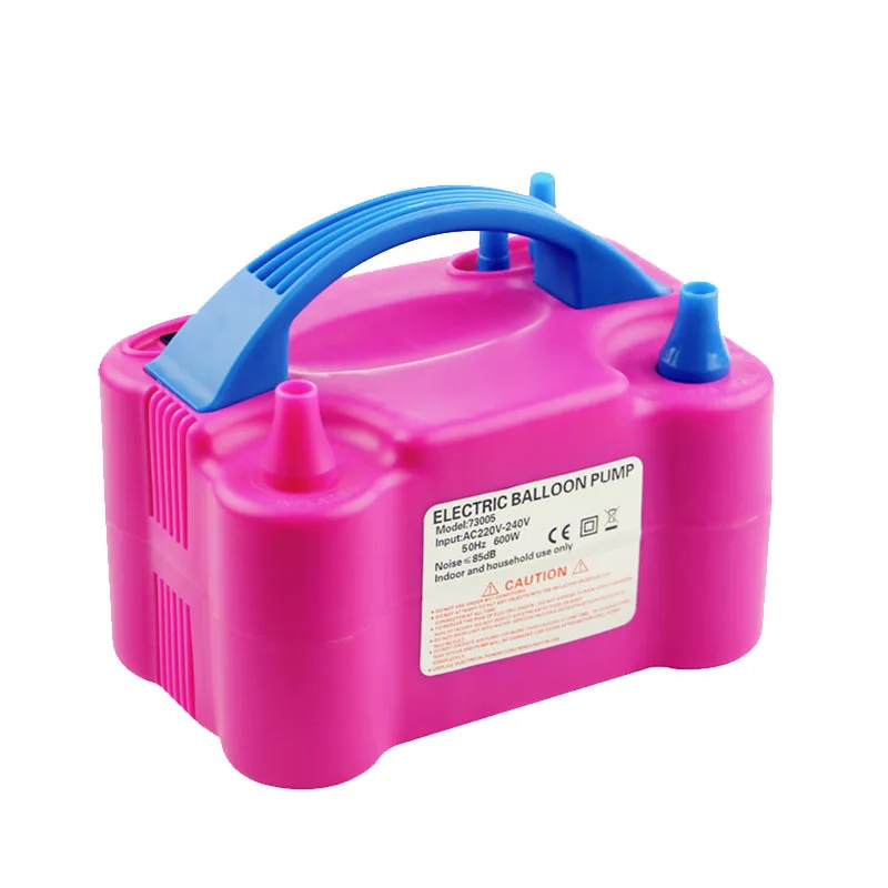 73005 Electric Double Hole Electric Balloon Pump Tool High Power Portable 220V Inflator Portable Electric Balloon Air Pump
