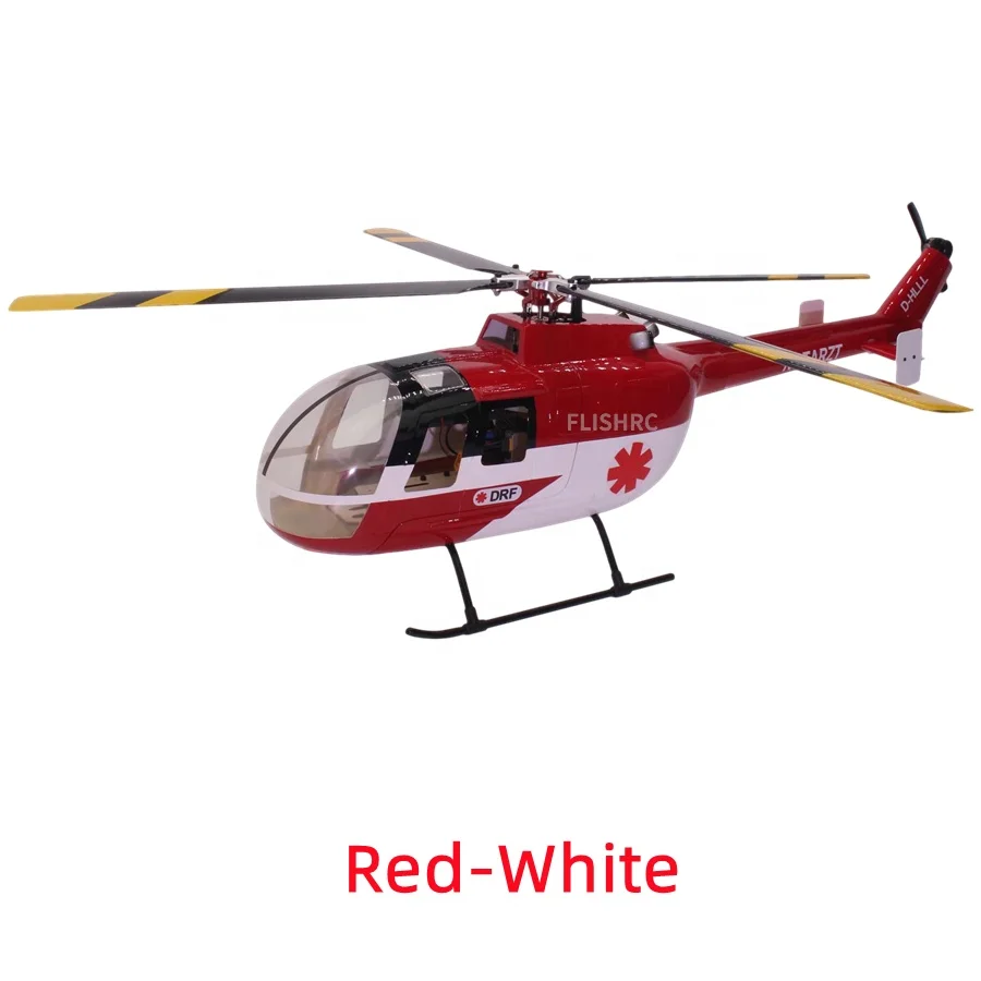 Вертолет FLISHRC Roban BO-105 в масштабе 450 четыре лопасти винта 6CH GPS с полетным контроллером H1 BNF Not FLY WING