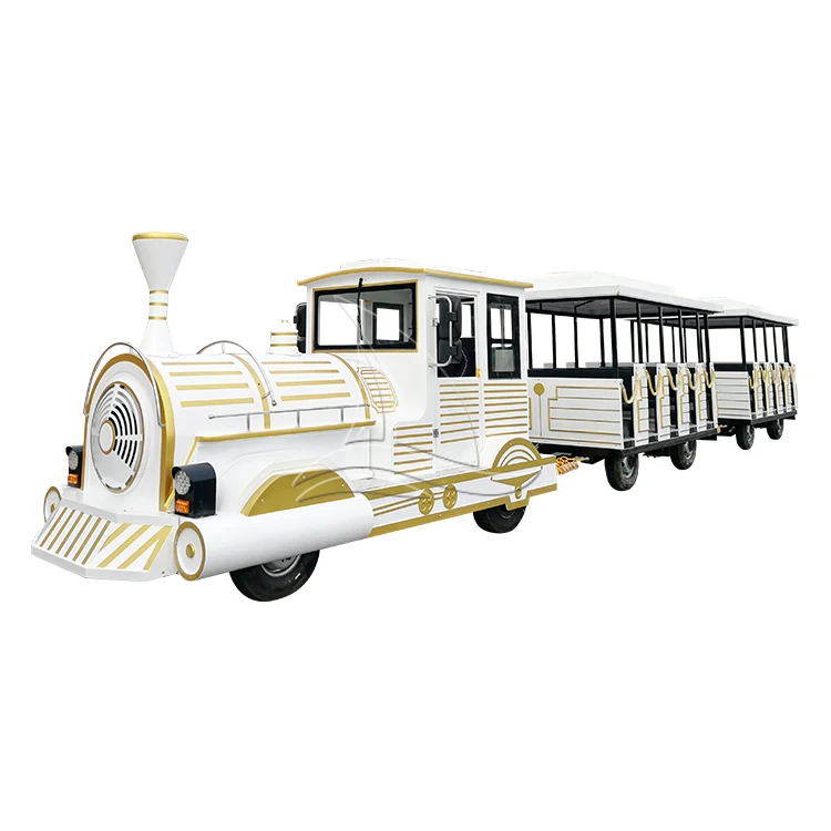 Funfair Amusement Park Tourist Trackless Road Sightseeing Train Park Train Rides For Sale