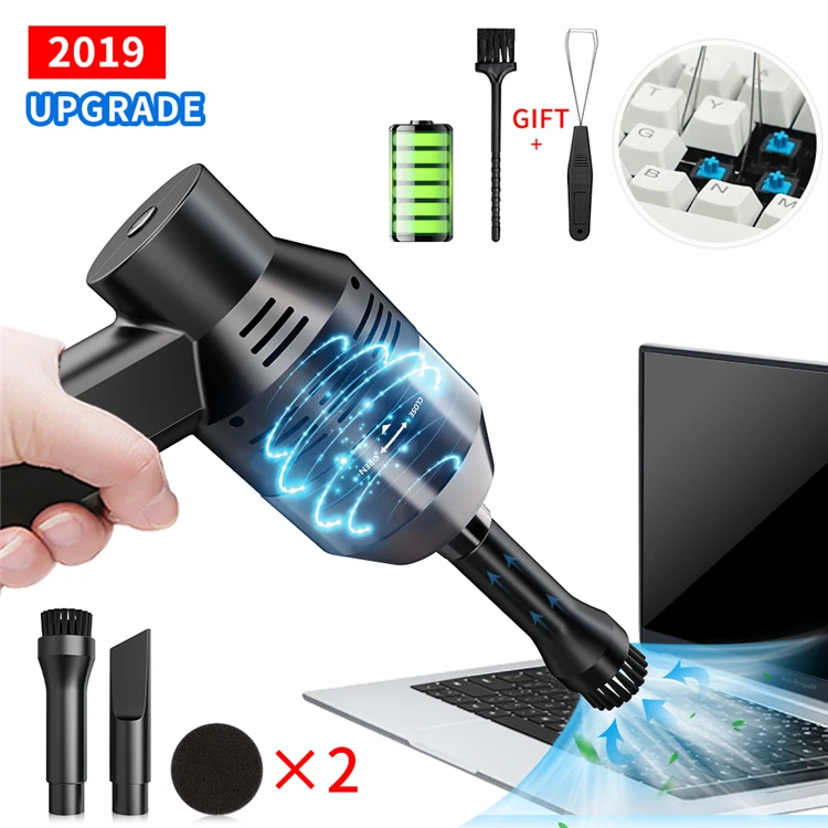 
Wireless Portable Cordless Mini Computer Handheld Keyboard Li-Battery Vacuum Cleaner 