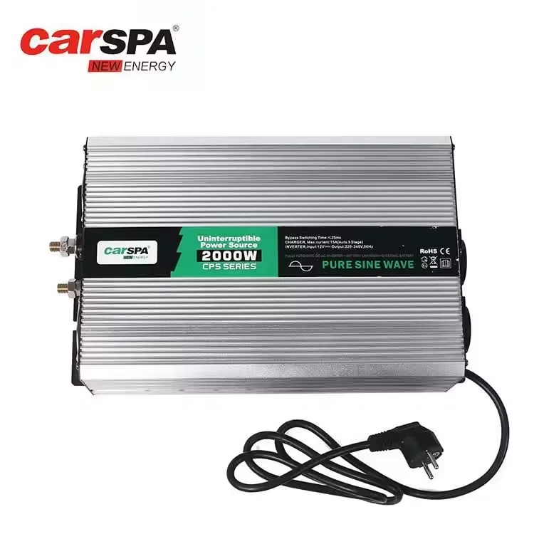 CPS2000 pure sine wave inverter 12V/24V 110V/220V 2000W UPS with charger