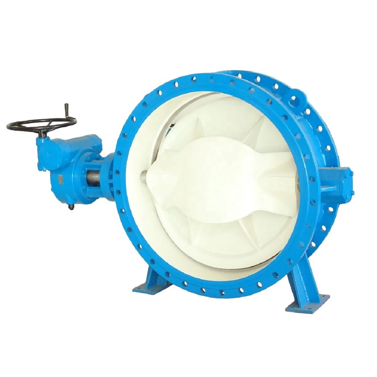 API 609 NYLON SPRAY DOUBLE OFFSET BUTTERFLY VALVE