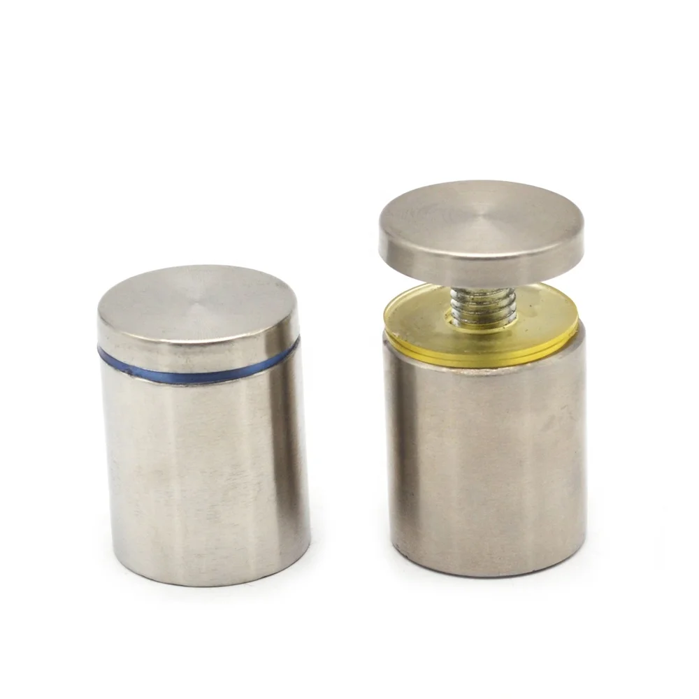 
M6 Stainless Steel Glass Standoff Advertising Screw Wall glass Fitting 