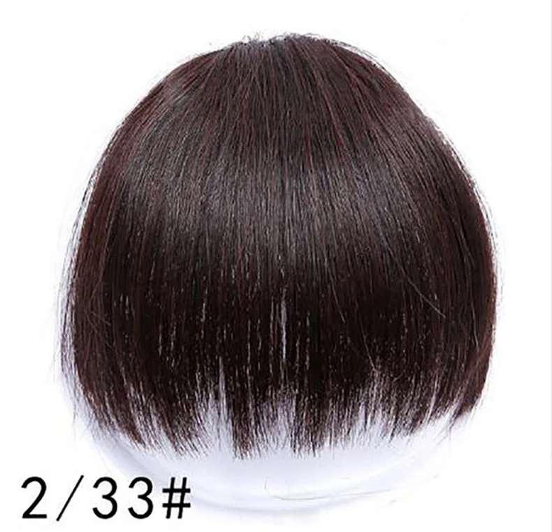 
Straight Clip In Synthetic Hair Bang Beauty Fake Fringe Top Closure Hair Extensions With High Temperature Fiber Best Selling 