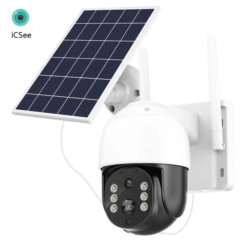 Professional Security Camera 4G Solar With Sim Slot Cctv Wireless Card Lte Power Ptz Full Hd 1080P Battery Powered