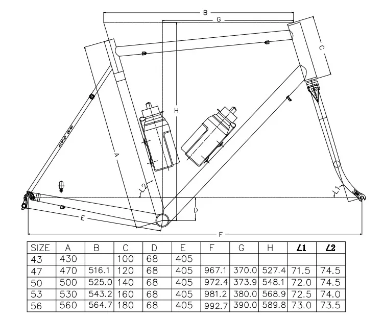 New Arrival Seaboard CR01 700C CR-MO Road Bike Frames with Rim Brake Clamp Brake Road Bicycle Frameset