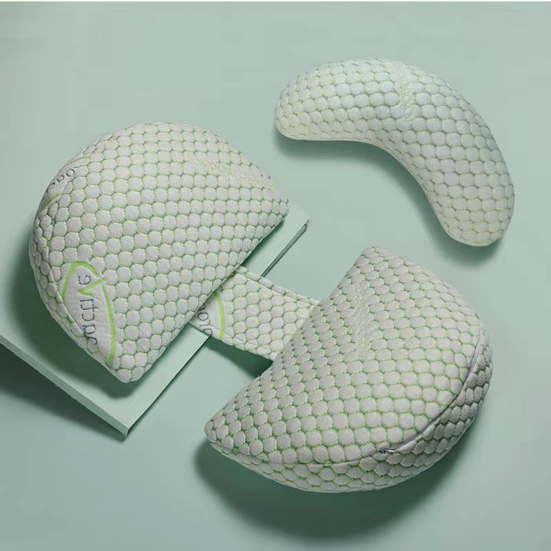 Bamboo Fiber U Shape Maternity Pillow Multifunctional Lumbar Support Pregnancy Pillow