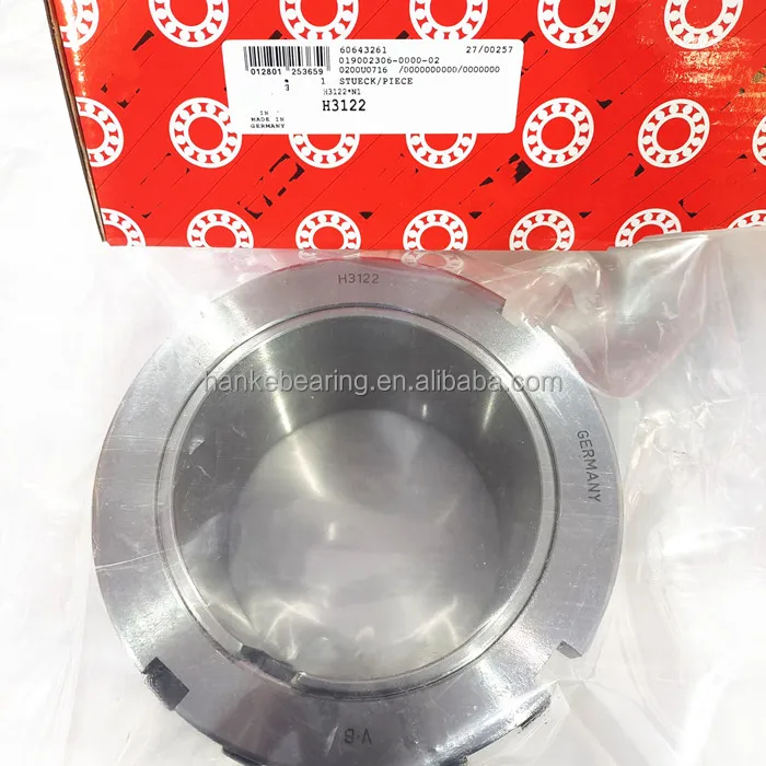 Adapter Sleeve H3122 H3122E Size 100x110x145x81mm KM Lock Nut MB Lock Washer Bearing Bushing H3122-T