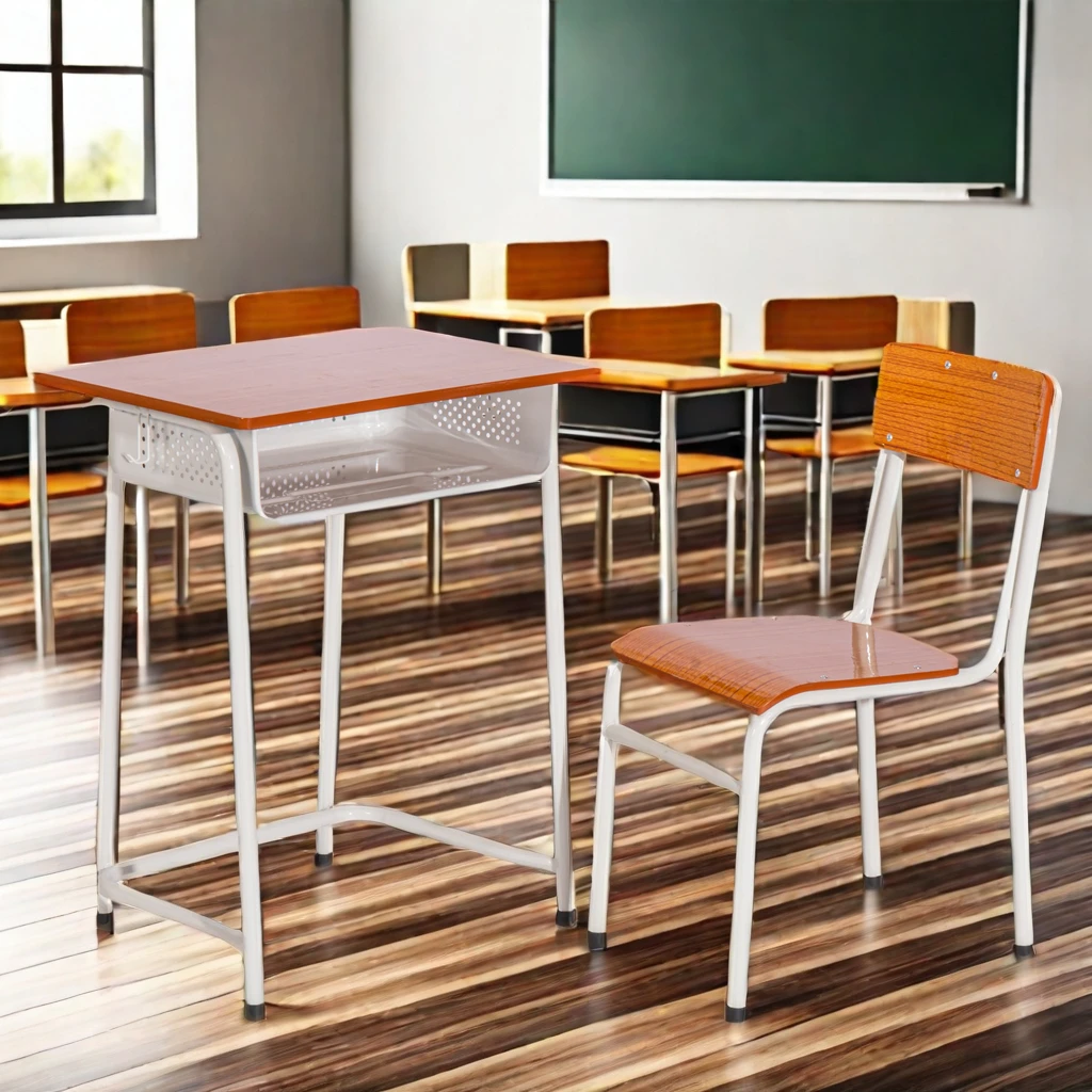 School Student Classroom Furniture Customized Study Tables and Chairs Armchairs