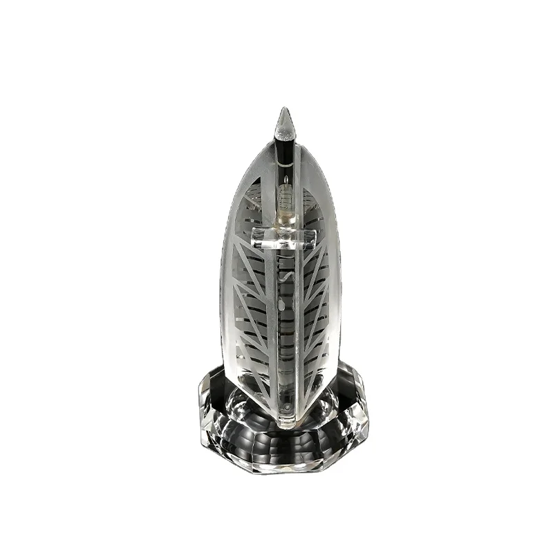 JY Customized 3d Building Model Tower Models for Company Anniversary Gifts Crystal Crafts glass trophy award