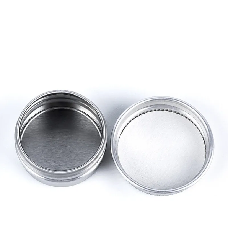 Food Grade 5-250ml Silver Aluminum Cream Tin Can Wide Mouth Metal Candle Jar with Lid