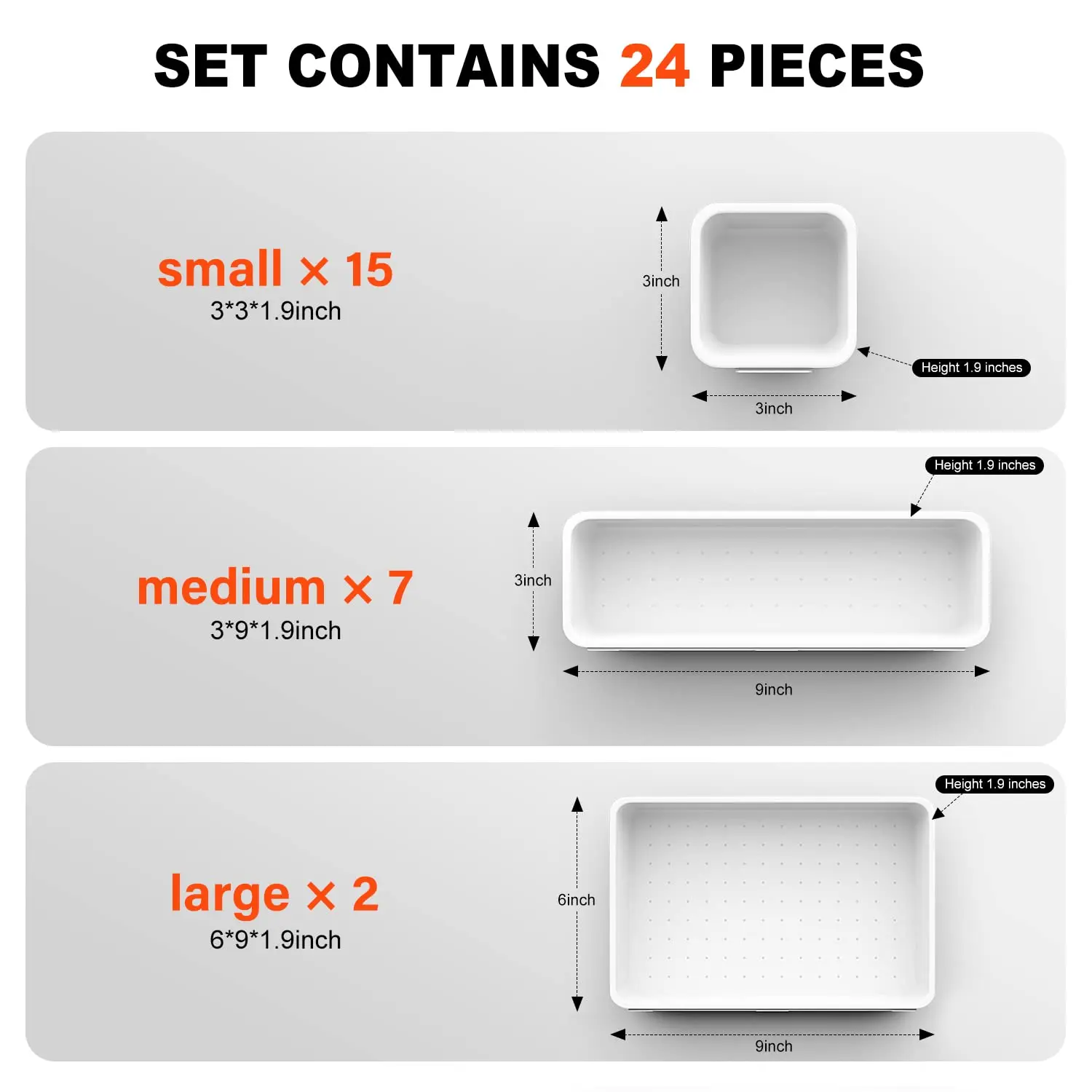 NISEVEN 24pcs/Set Small Parts Plastic Storage Box Rolling Storage Cart Drawer Organizer Art Bin Things & Crafts Storage Box Set
