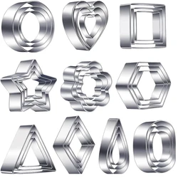 Hot Selling 30pcs Stainless Steel Clay Earring Cutters Set Polymer Clay Earring Making Tool Cookie Cutter