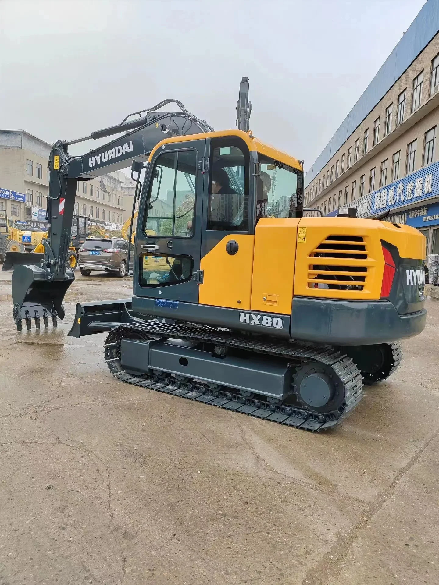 Hyundai Hx80 гусеничный экскаватор оригинальная современная низкая цена б/у гидравлическая техника альтернатива новому экскаватору