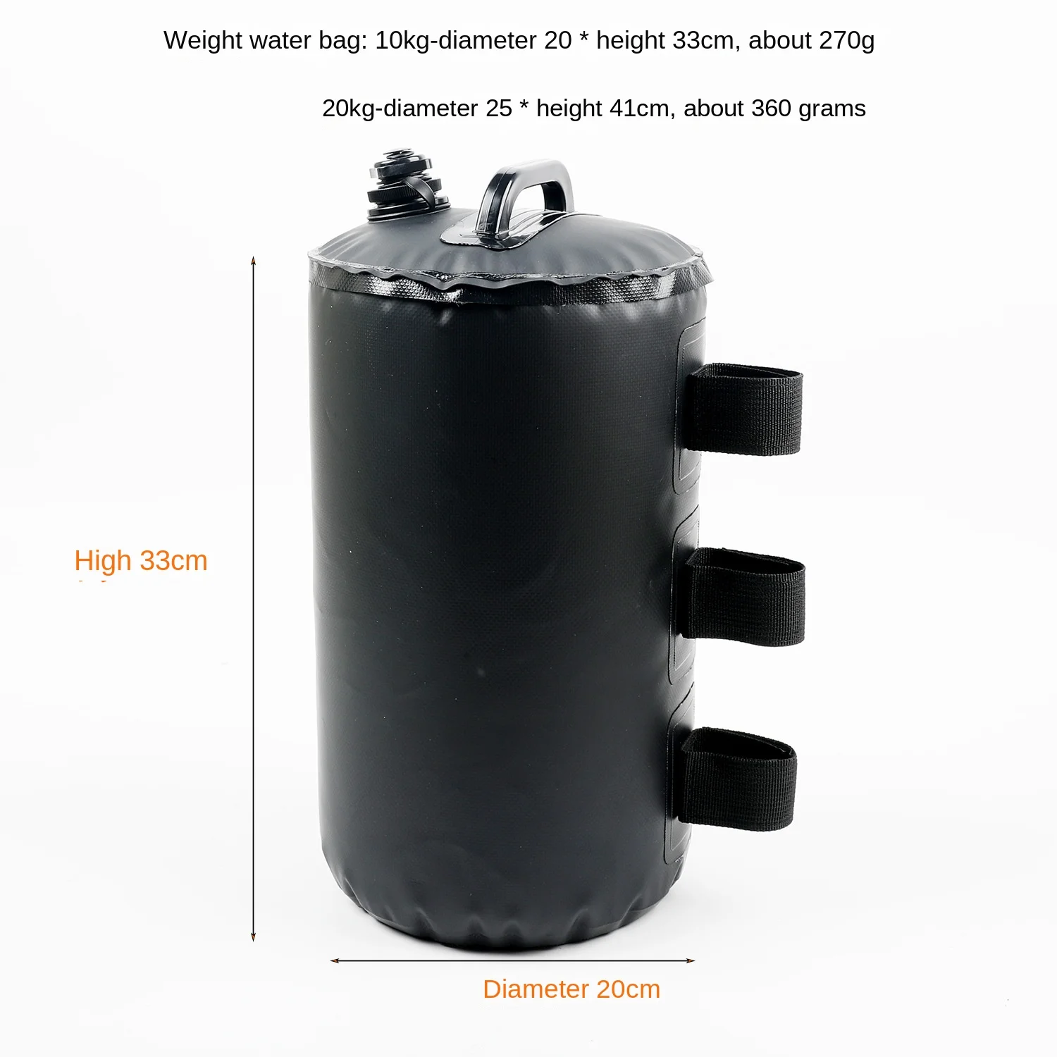 Hot sale wholesale collapsible tank counterweight bag 10KG 20KG tent windproof umbrella water injection fixed water