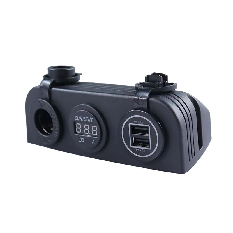 DAMAVO IATF16949 OEM ODM Заводская изготовленная на заказ установка на утопленную панель usb 12 вольт метр USB для гнезда сигареты