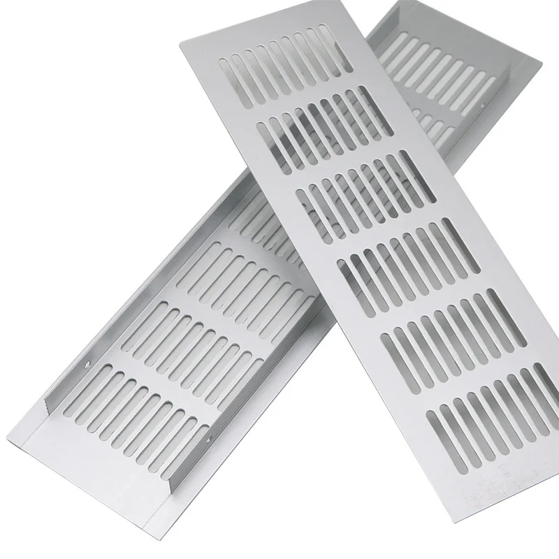 Cheap Price Modern Air Vent Covers for Bathroom Wardrobe Grille Ventilation Systems Aluminum Alloy Air Vent Covers Black