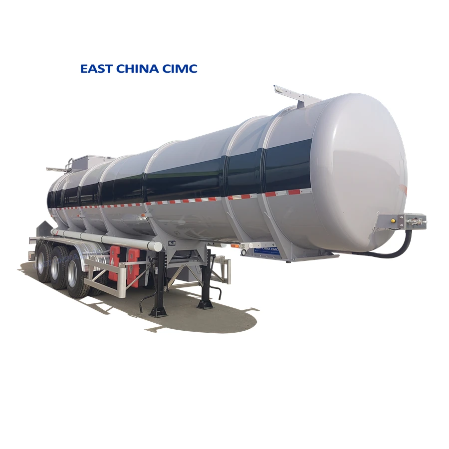 Aluminum Oil Tank Trailer ADR And DOT Standard Aluminum Oil Tanker Steel Truck Trailers For Sale