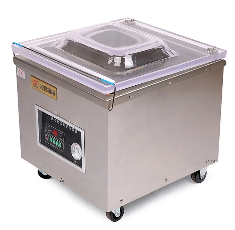 DUOQI DZ-450 commercial vacuum sealing machine coffee dates fat dried fruit packing desktop fish vacuum packaging machine