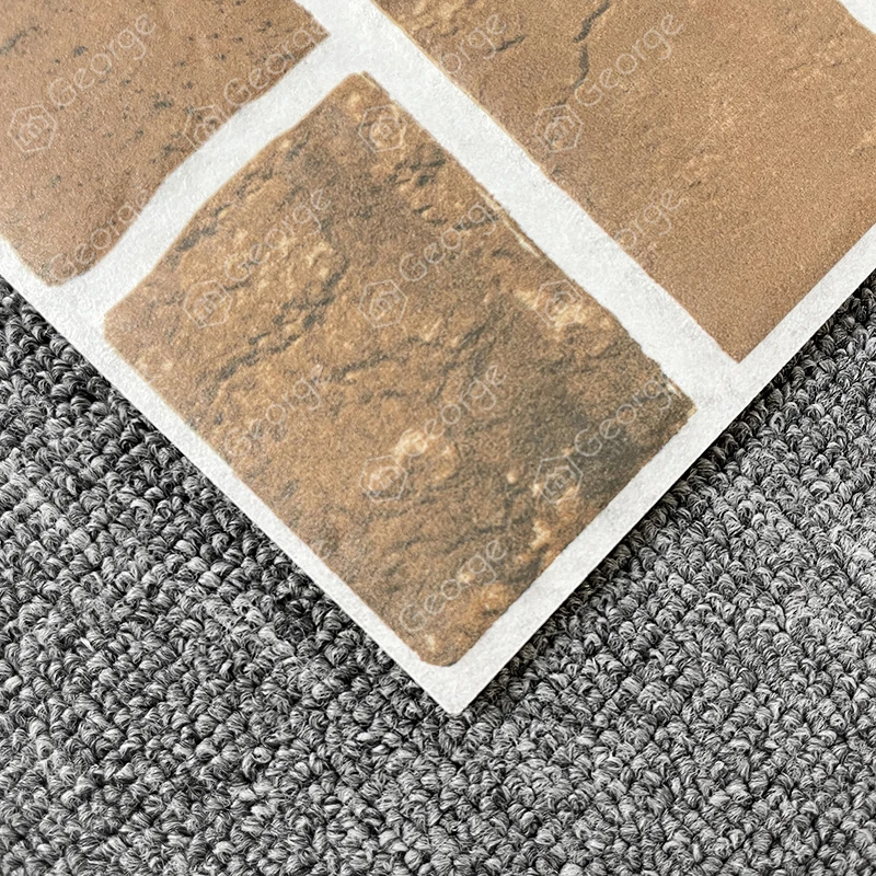 China Foshan Full Body House front exterior texture wall tiles outdoor color stone ceramic brick look decor tile