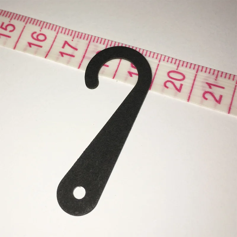 white Eco-friendly Recycled Kraft paper cardboard J Hooks hanger for Sock Hat Underwear Hanging