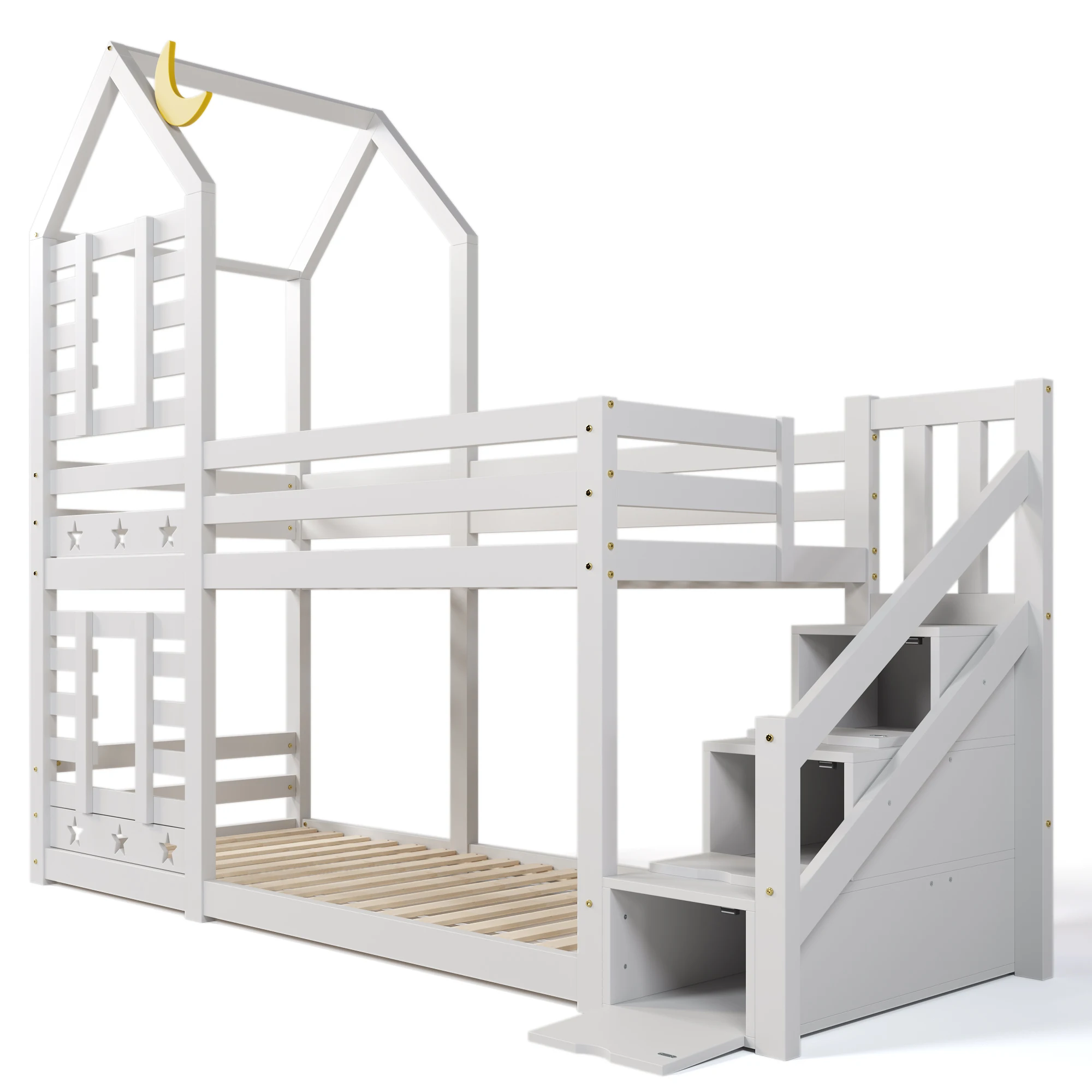 Japan kids twin bunk beds with ladder and safety rail bunk beds with stairs twin over full kids bunk beds with drawers