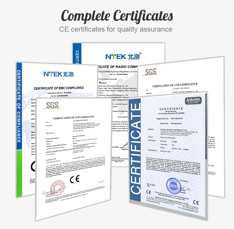 Bandary wireless RF thermostat underfloor heating temperature controller electronic digital home alexa thermostat intelligent