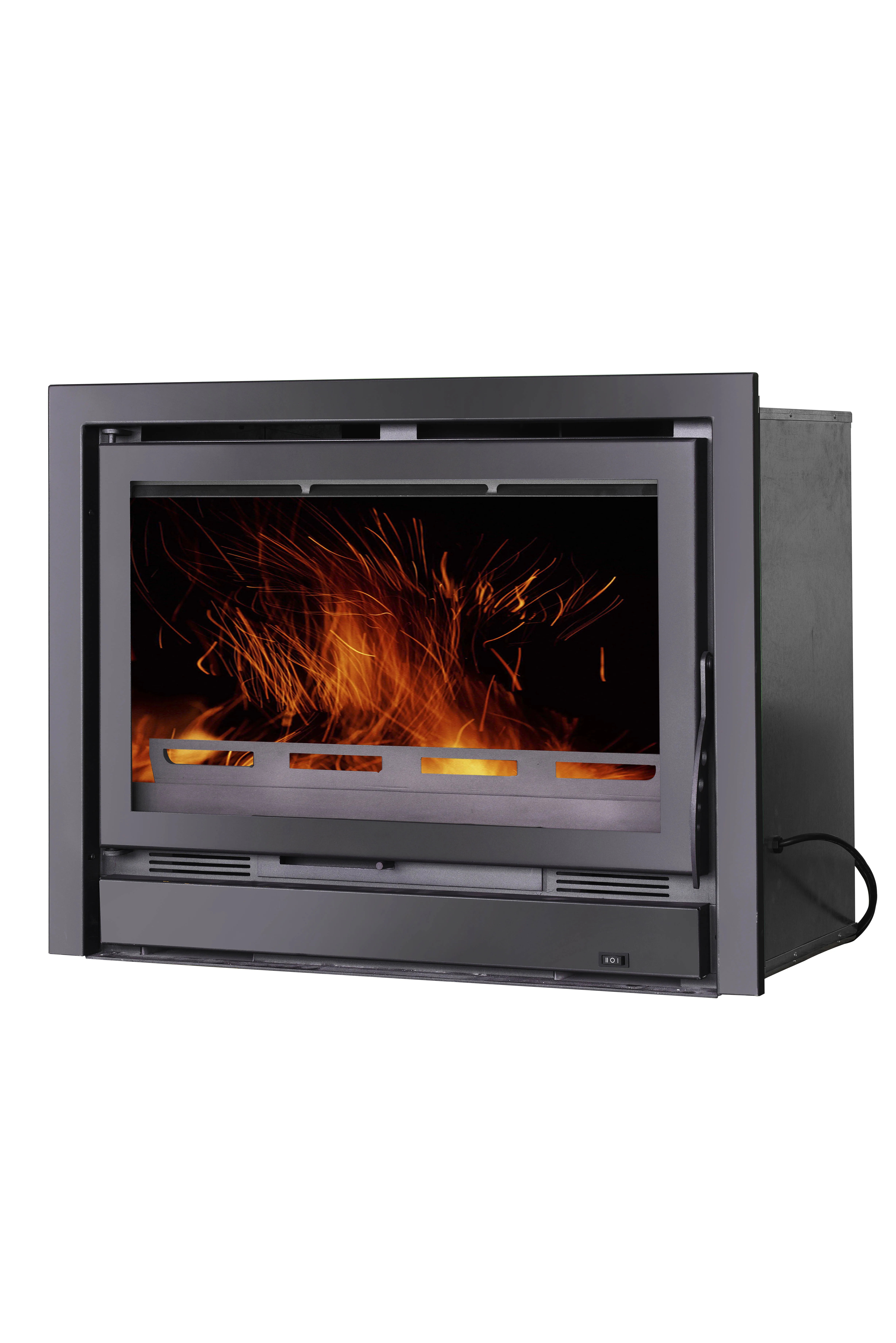 Indoor Wall Inserted Big Cast Iron Wood-burning Stoves Wood Burning Fire Heaters Fireplace in Room