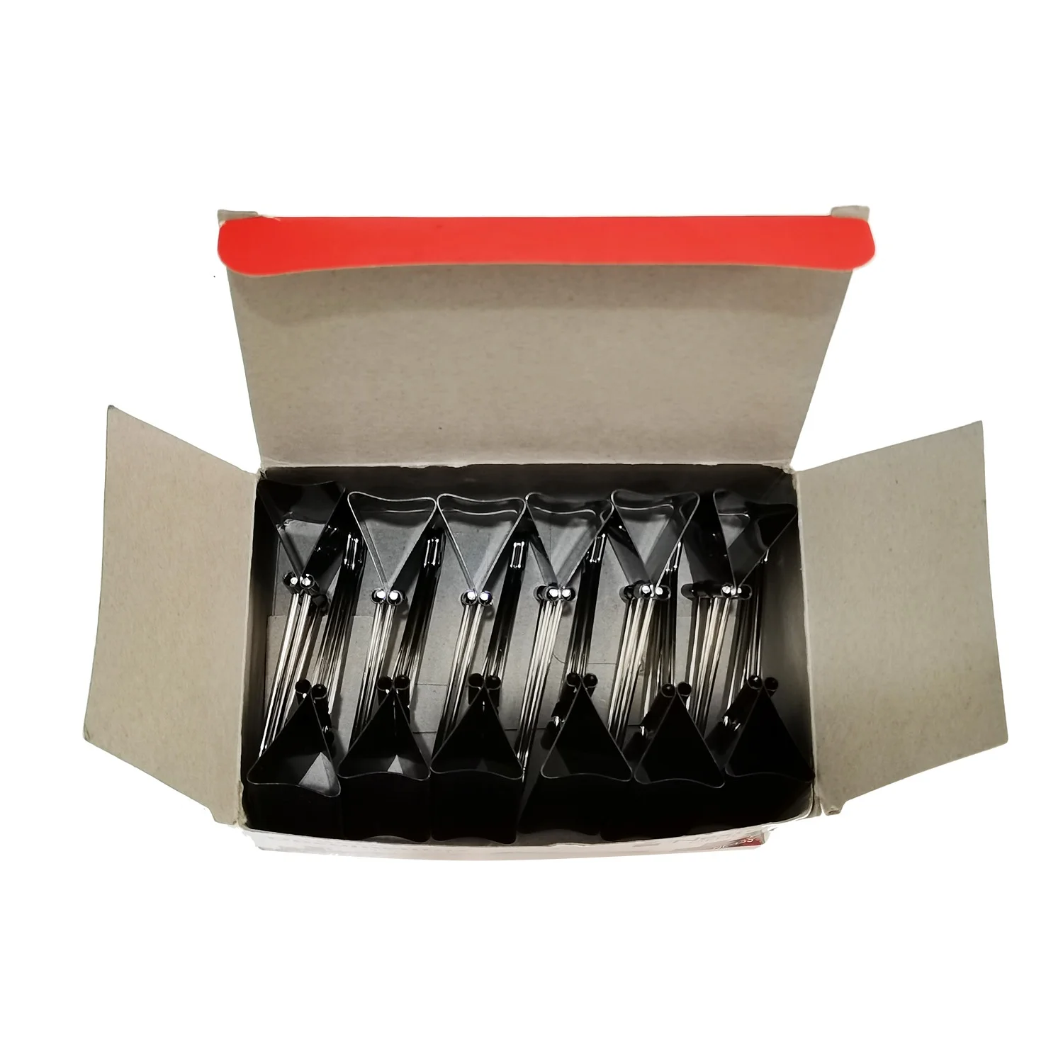 Quality standard black office desktop file metal paper binder clips
