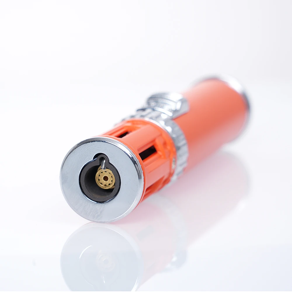 2025 Smoking Accessories 110*23.4*22mm Windproof Direct Injection Lighter Gun Orange Cigarette Cigar Lighter