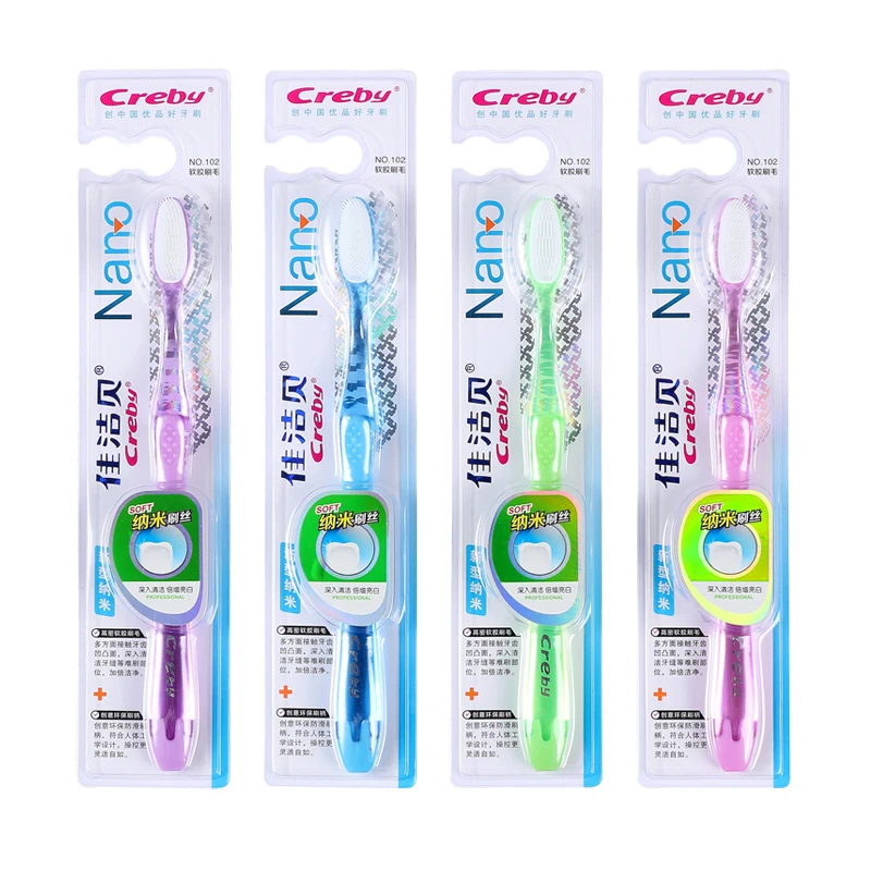 
custom big headed thick portable natural oral hygiene dental care u shape nano power 360 degree cover foldable toothbrush 